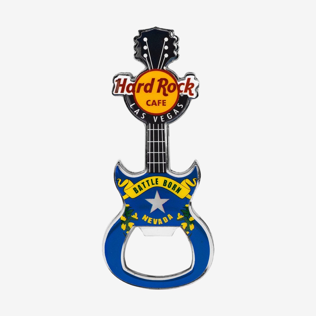 Flag Guitar Bottle Opener Magnet image number 1